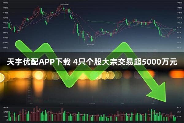 天宇优配APP下载 4只个股大宗交易超5000万元